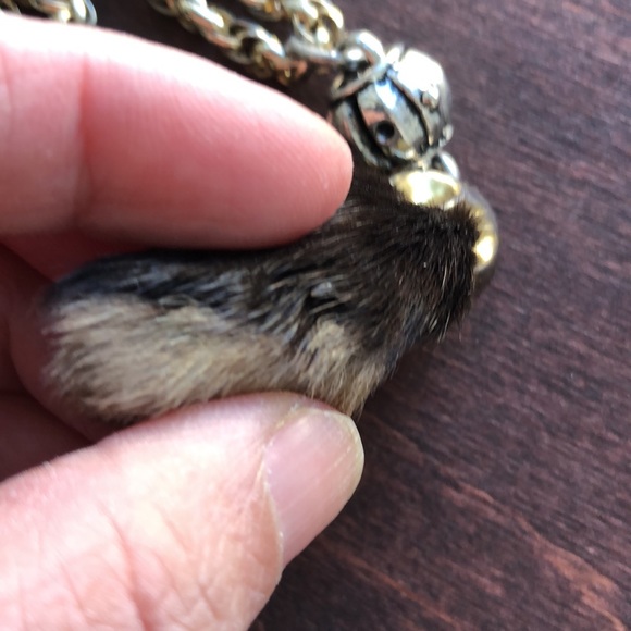 SHANNELLE®️Custom Made Special Design 15” Long Necklace REAL Genuine Rabbit Foot - Picture 5 of 6